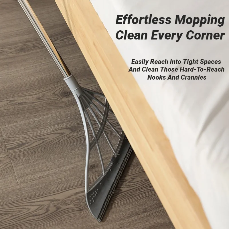Silicone Magic Broom Mop Household Floor Cleaning Squeegee Wiper Bathroom Toilet Water Sweeper High Place Glass Scraper Tool
