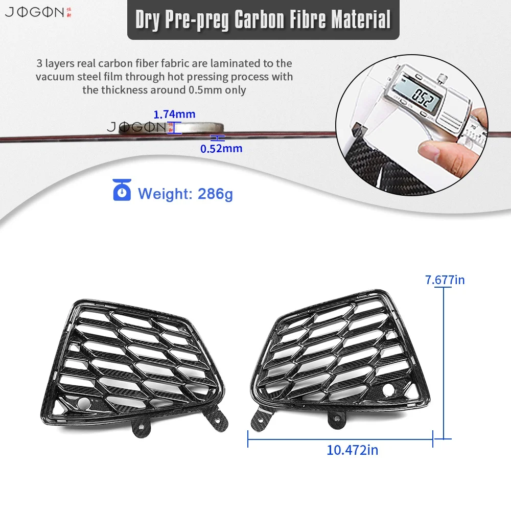 Replacement Real Carbon Fiber Rear Bumper Grille Vent Insert Cover Exterior Overlay Decor For Cheverolet Corvette C8 Stingray