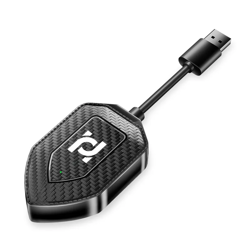 Wireless CarPlay Adapter, Android Auto 2-in-1 Converter, USB Wired to Wireless Dongle for Factory OEM Car Stereo All Models