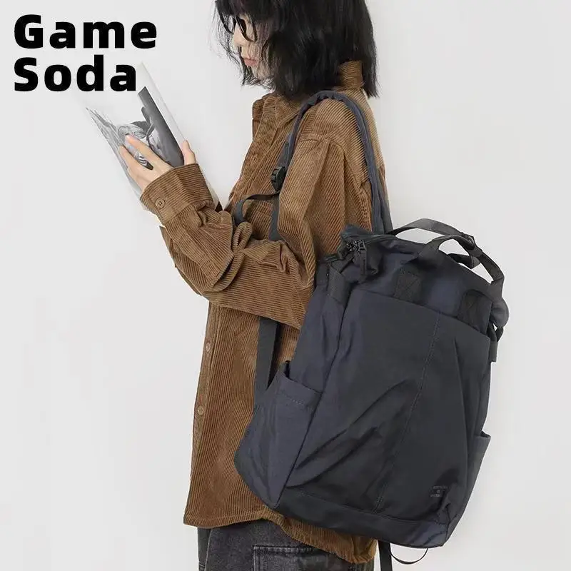 Large Capacity Gaming Laptop Backpack Casual Commuter Bag High School Student Travel Bag Simple Business Computer Bag