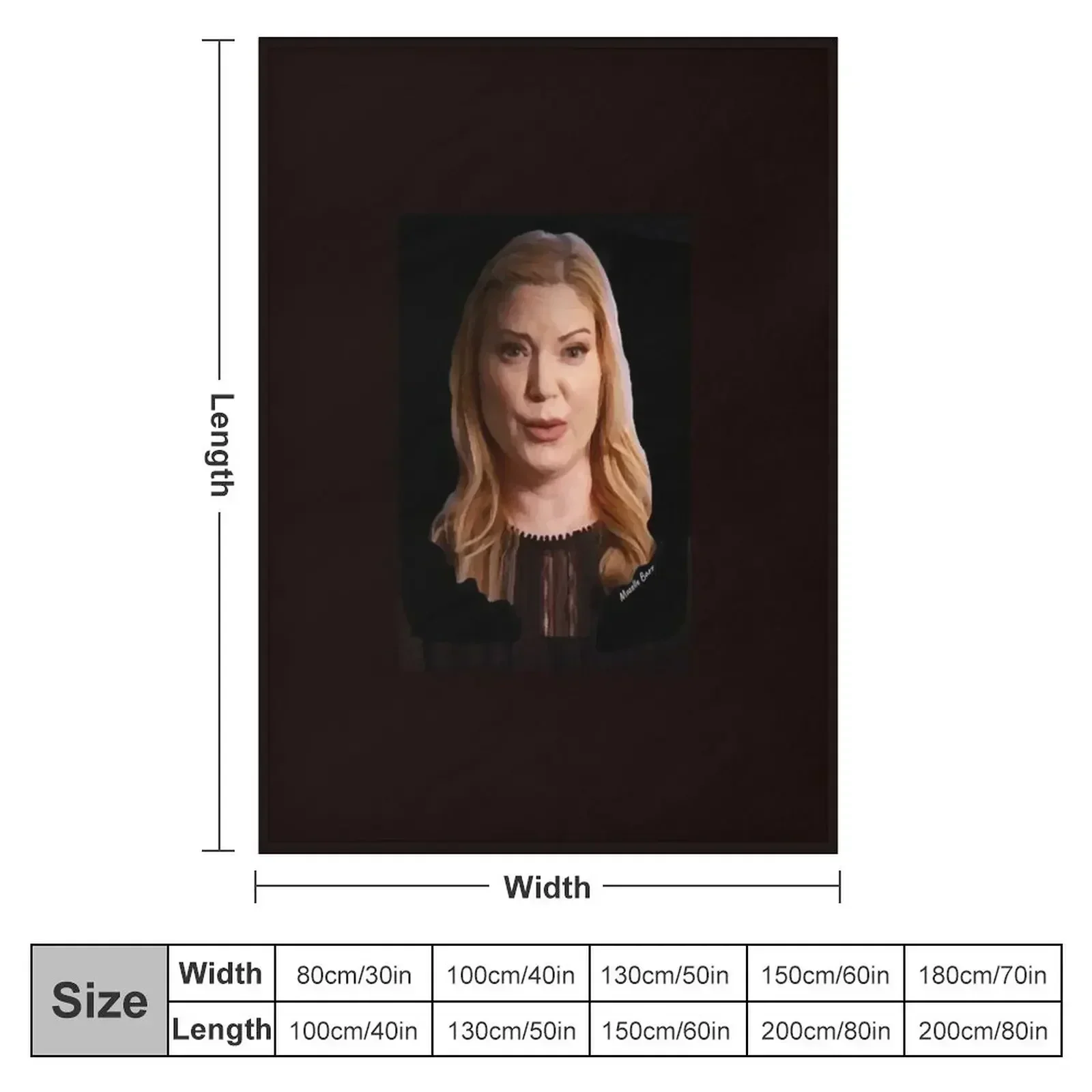 Amy Allan of The Dead Files Show Throw Blanket couch cozy soft plush fuzzy picnic outdoor blanket