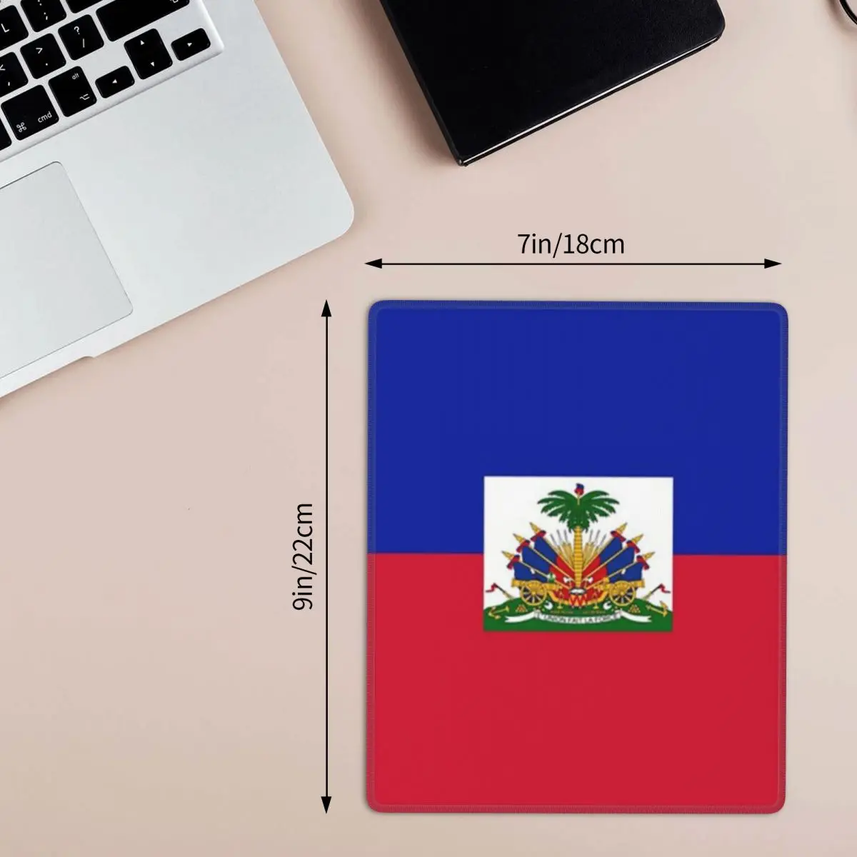 Flag Of Haiti Haitian 7x9 in 22x18 cm Mouse Pad Computer Keyboard Mouse MatGamer PC Laptop Desk Mat OfficeAccessories Table Mats