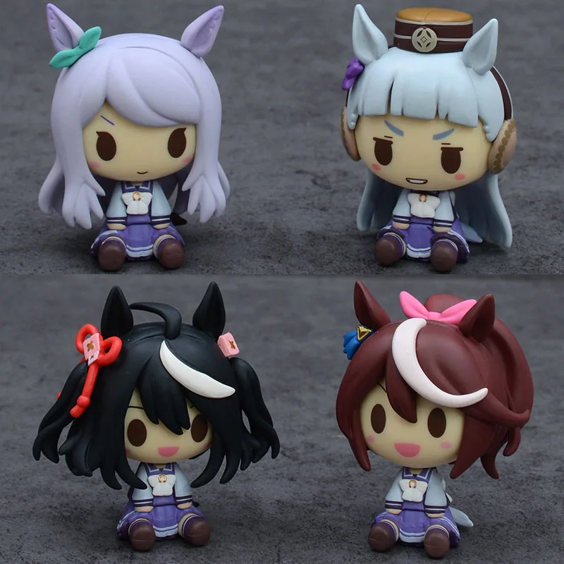 Heiß begehrte Q-Version Uma Musume Pretty Derby Tokai Teio Golden Ship Teio Mejiro Mai Candy Toy 2. Welle Mini-Figur Modellpuppe Spielzeug Geschenk