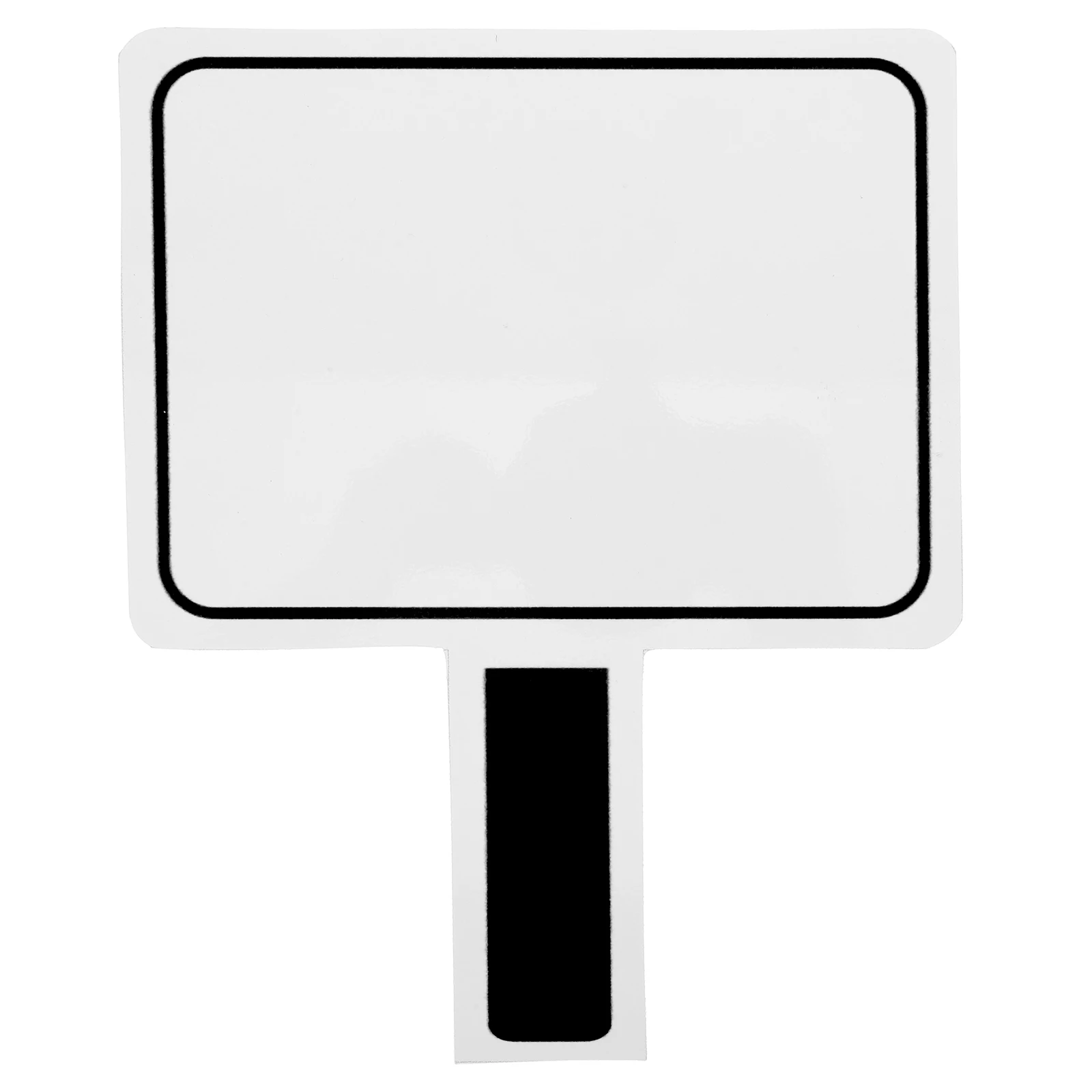 Double Sided Handheld Dry Erase Board PVC Portable Reusable Blank Whiteboard for Classroom Voting Teaching Game Props