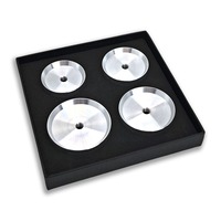 4pcs/set Extra Large Aluminum Dies for Watch CASE & CRYSTAL PRESS 36mm - 50mm Watch Repairs Tool Kits