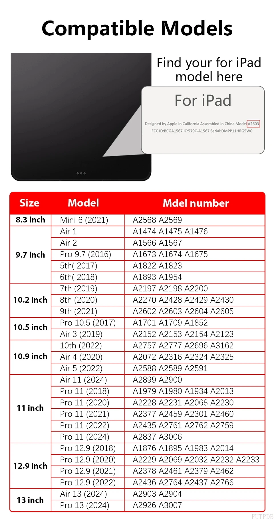 Removable Magnetic Case For iPad A16 11th Air 11 2025 Cover iPad 9.7 Pro 10.5 10.2 9th 10th 10.9 Air 5 4 3 2 mini 6 7 Stand Case
