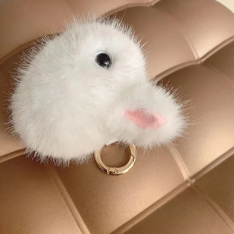 Imitate Bunny Fur Hairball Mini Rabbit Bags Hangings Pendant Rabbit Keychain For Car Keychain Accessories