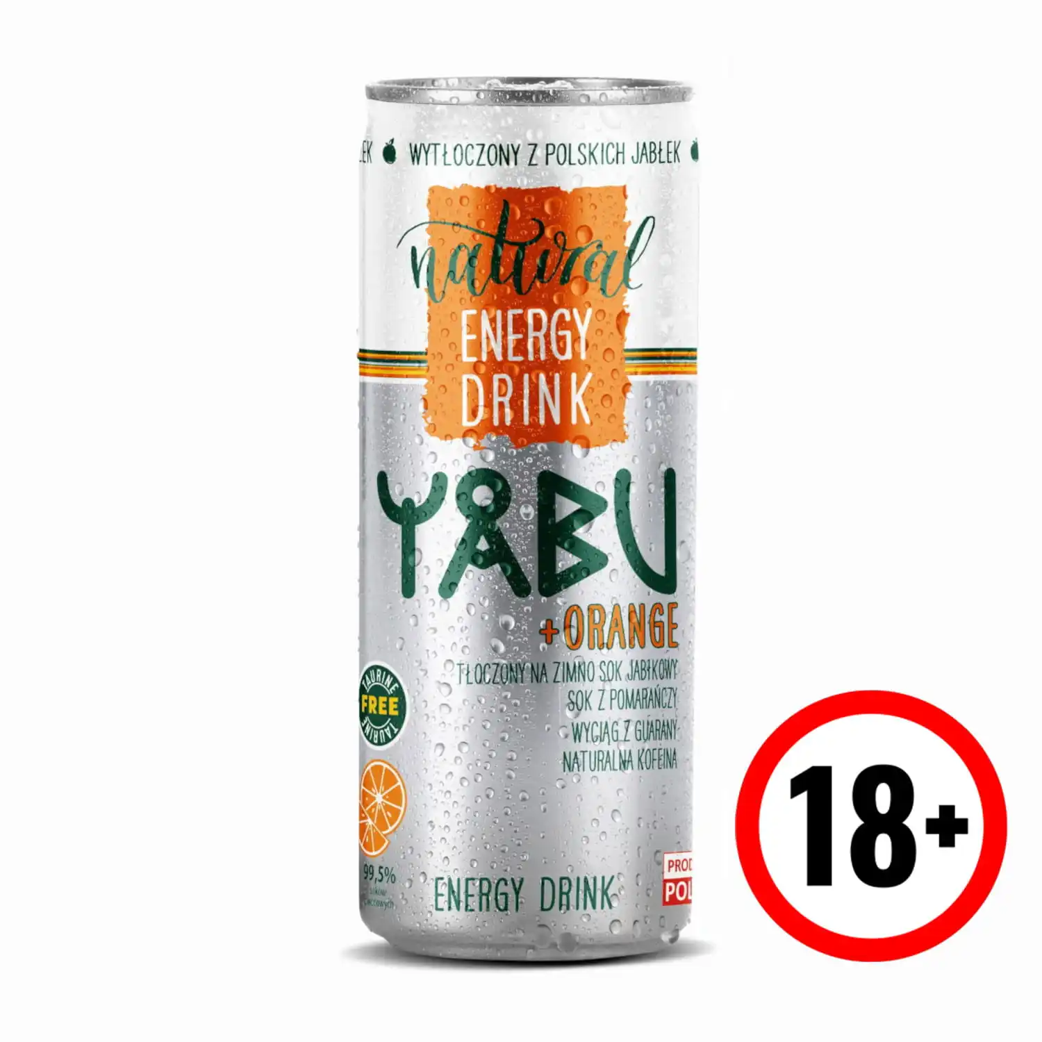 YABU Naturalny napój energetyczny ORANGE 250ml
