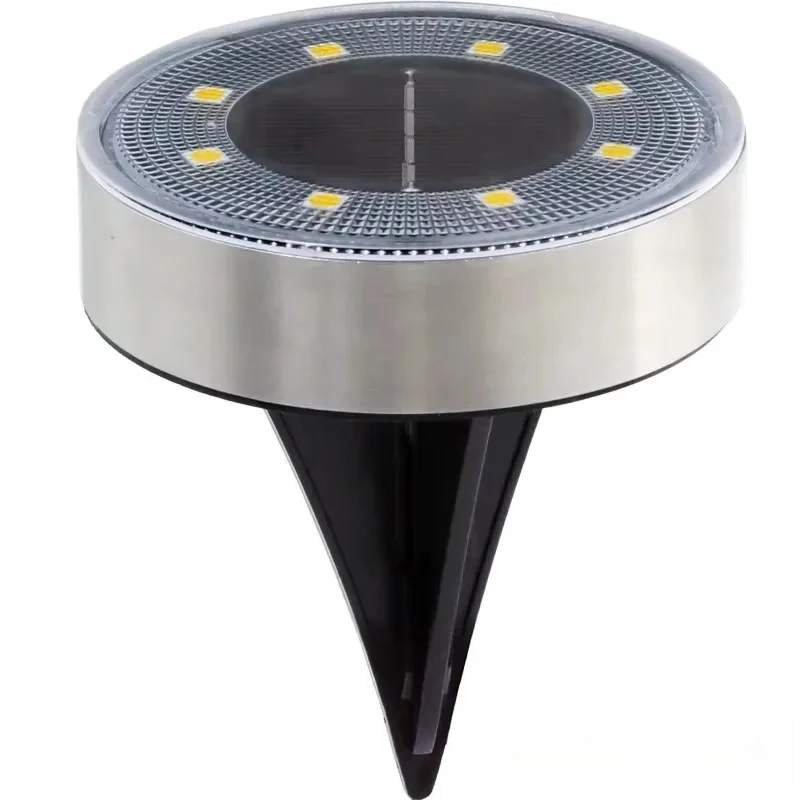 Solar underground lamp IP68 waterproof stainless steel garden outdoor lamp, household solar lawn lamp