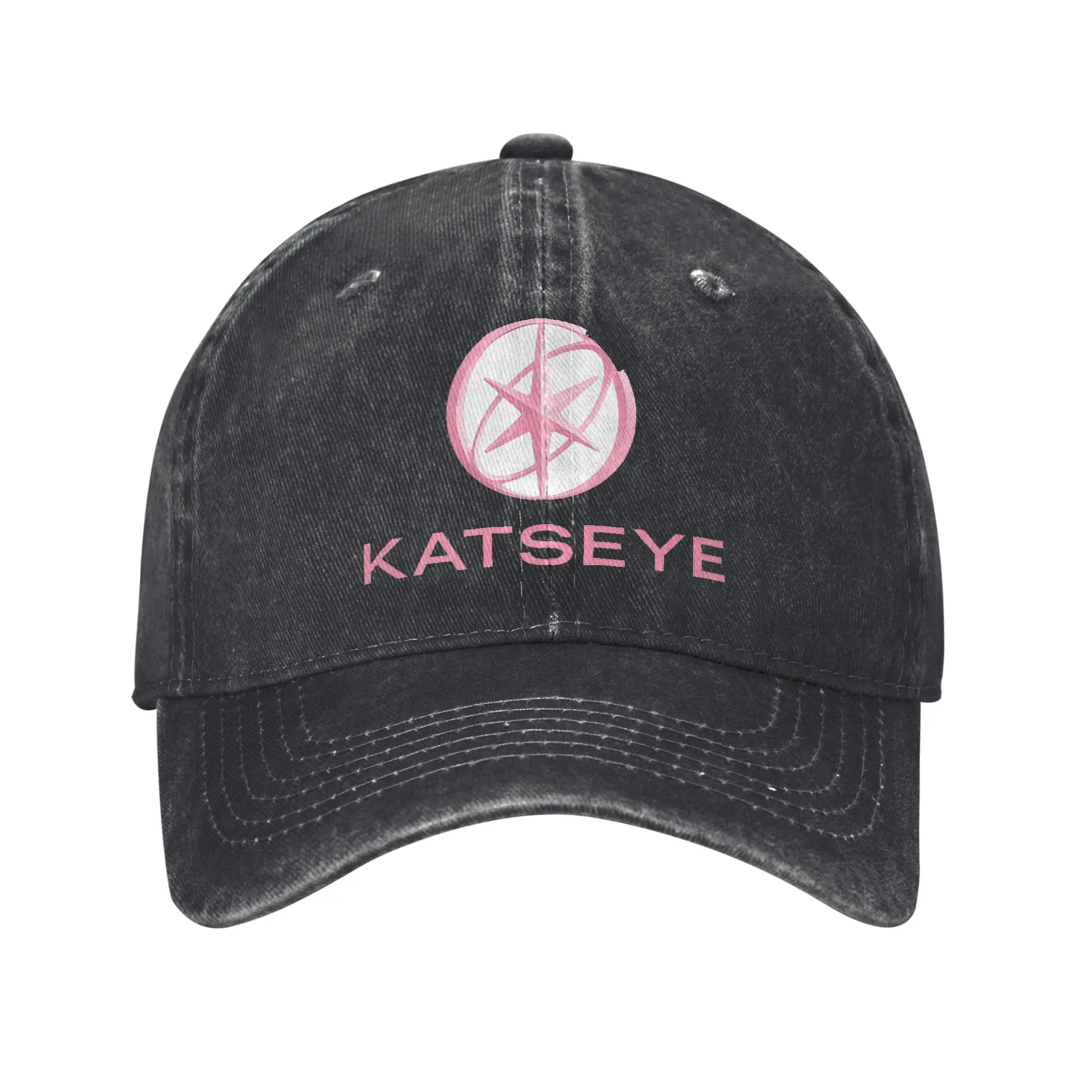 KATEYE Kpop Group Washed Denim Cap Casual Baseball Caps Adjustable Hat Summer Unisex Baseball Hats