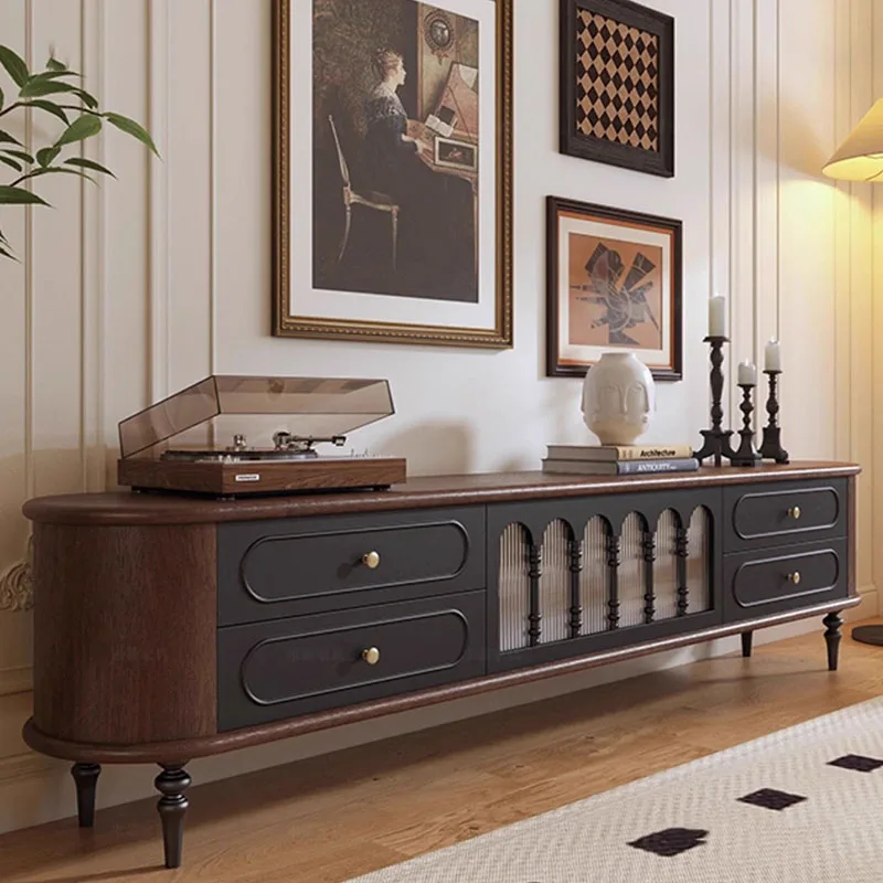 Drawers Vintage Tv Cabinet Nordic Classic Lounges Luxury Tv Cabinet Space Saving Wood Stojak Na Telewizor Furniture Home