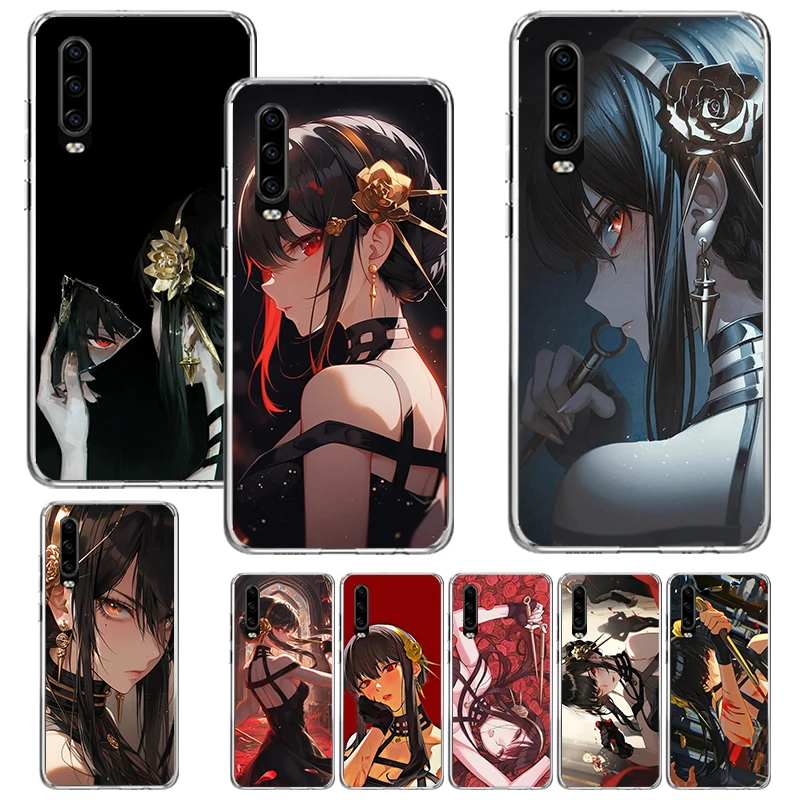 S-Spy Family Yor F-Forger Print Soft Case for Huawei P40 P30 P20 P10 Lite Phone Shell Mate 10 20 Pro P Smart Z 2019 Pattern Cove