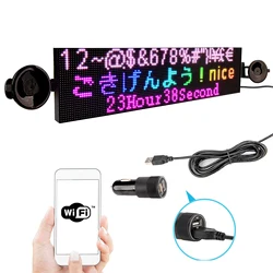 Leadleds 12V LED Auto Zeichen Display Panel Wifi App Steuerung RGB Message Board Informationen LED Plakat wand für Auto, LKW, Taxi