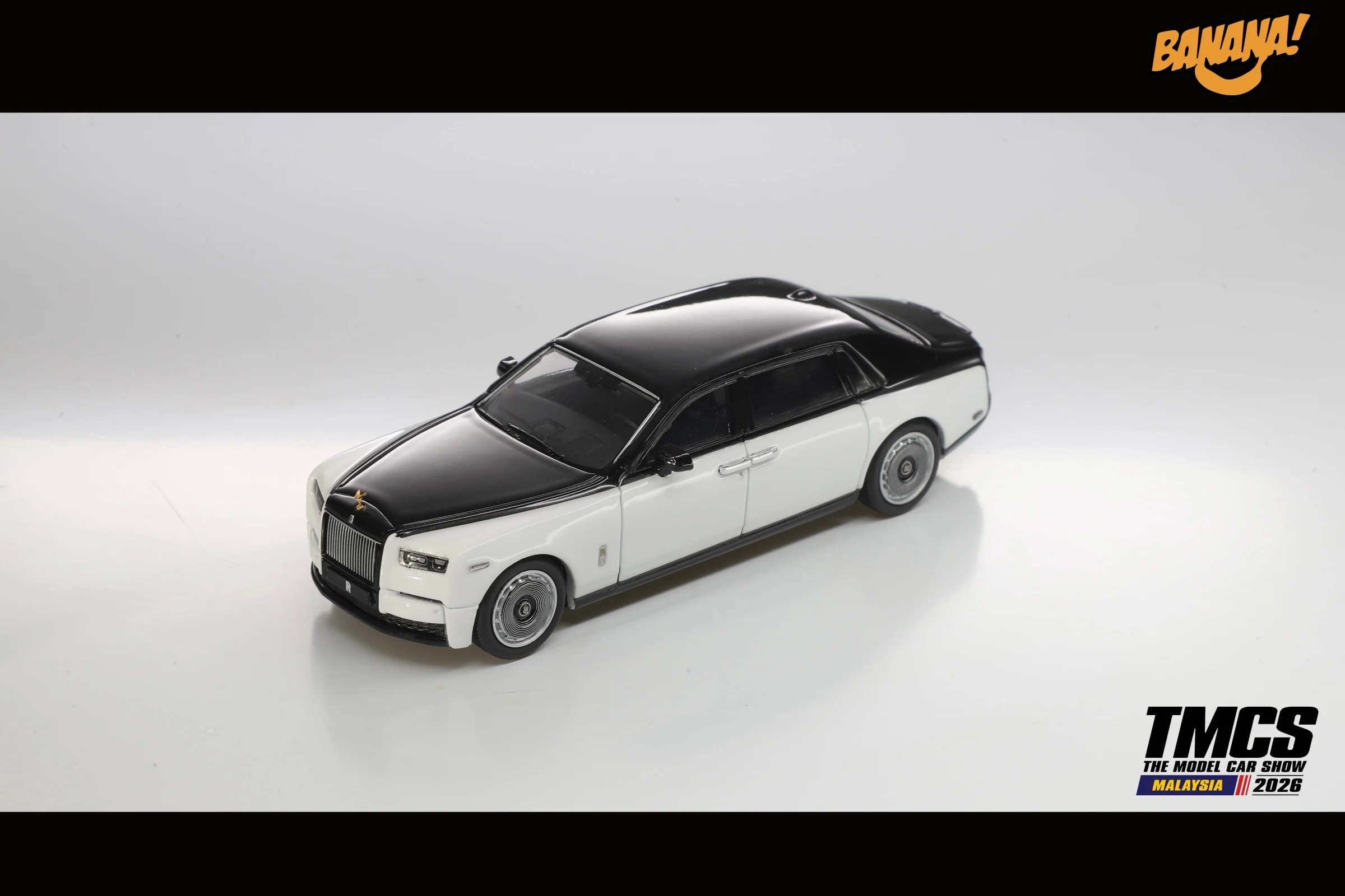 Banana 1:64 Rolls Royce Phantom EWB 2026 Malaysia TMCS Show Limited Edition Alloy Diecast Model Car Collectible