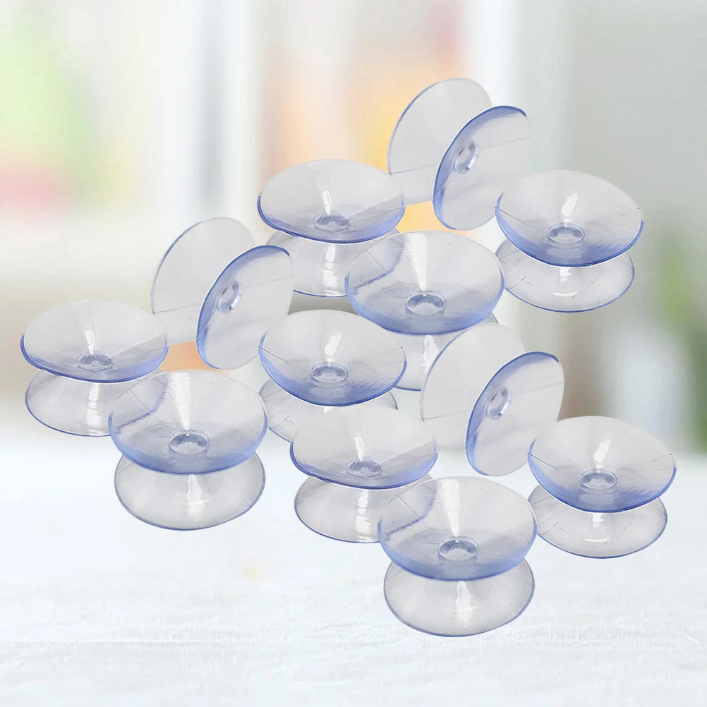 48 Pcs Sucker Pads Without Hooks Suction Cups Silicone Suckers Glass Double-sided