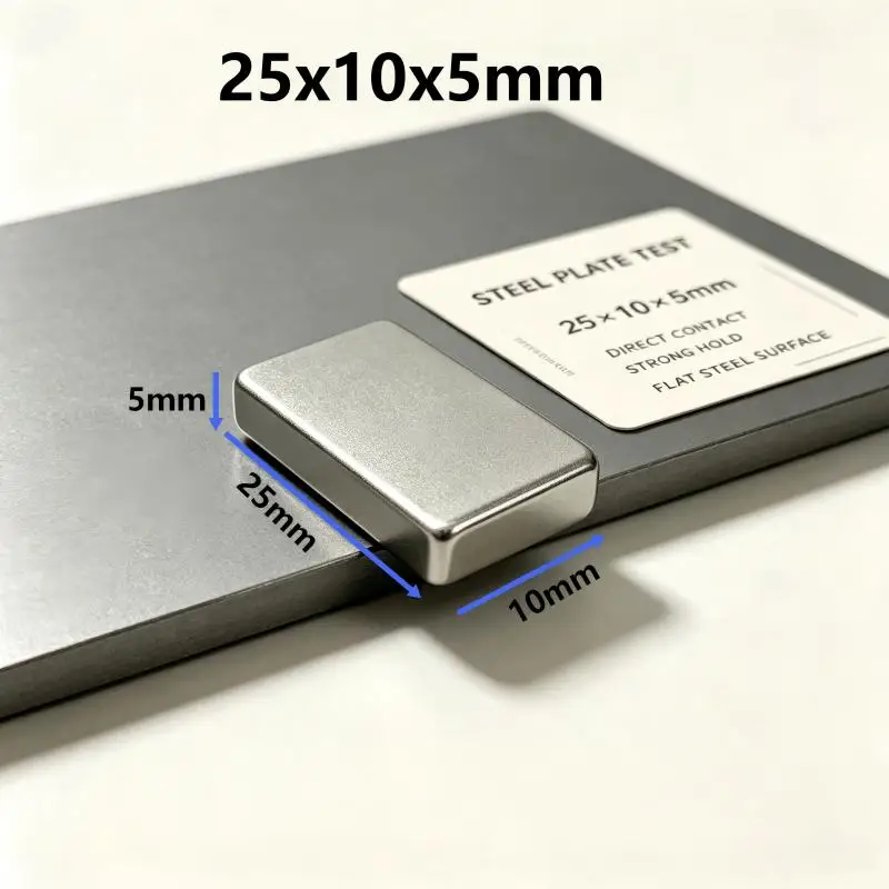 25x10x5mm N35 Rectangular Neodymium Block Magnet NdFeB Permanent Rare Earth Magnet for Engineering Workpiece Handmade Production