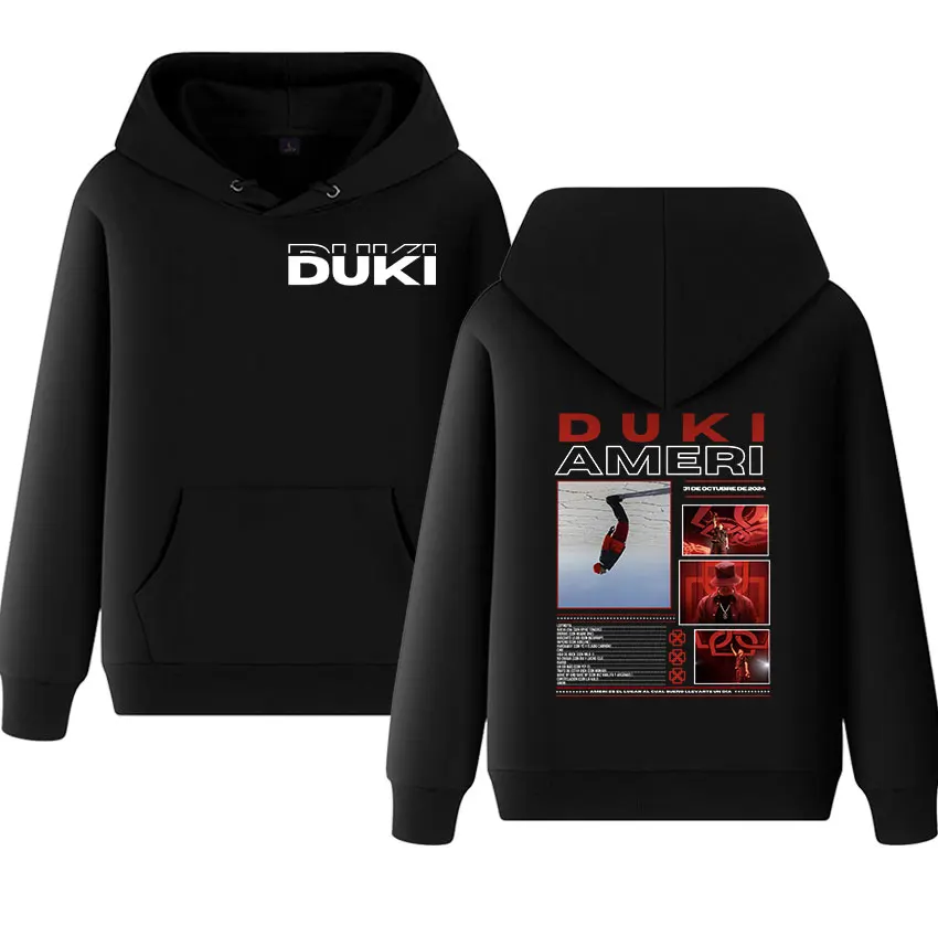 

Rapper Duki Antes De Ameri 2025 new Print Hoodies Men vintage Hip Hop punk Pullover Sweatshirts Unisex Casual High Quality Hoody