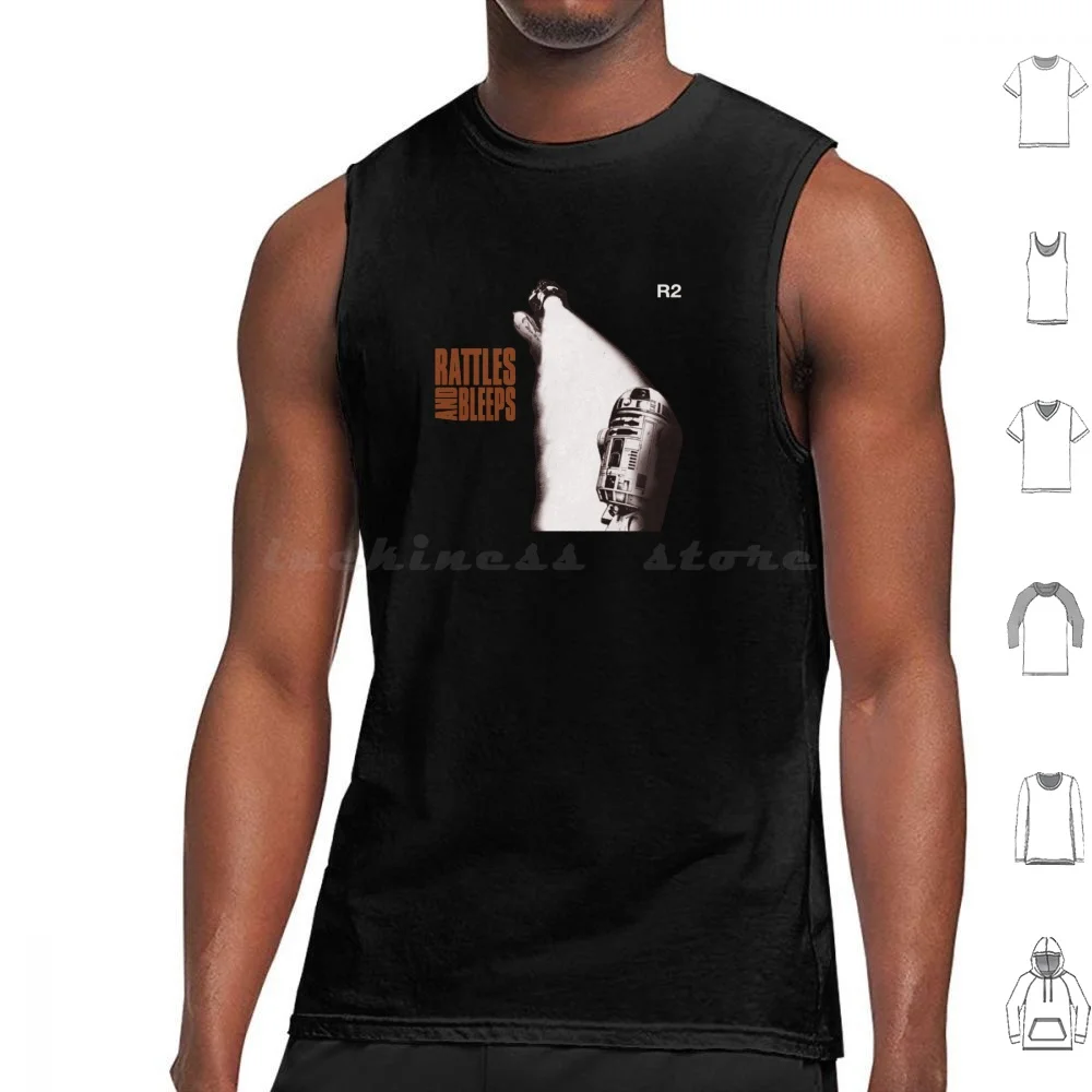 Rattles And Bleeps Tank Tops Vest Sleeveless Whythelongplayface Popart Vinyl Mashup Record Music Film Movie Movies Pop