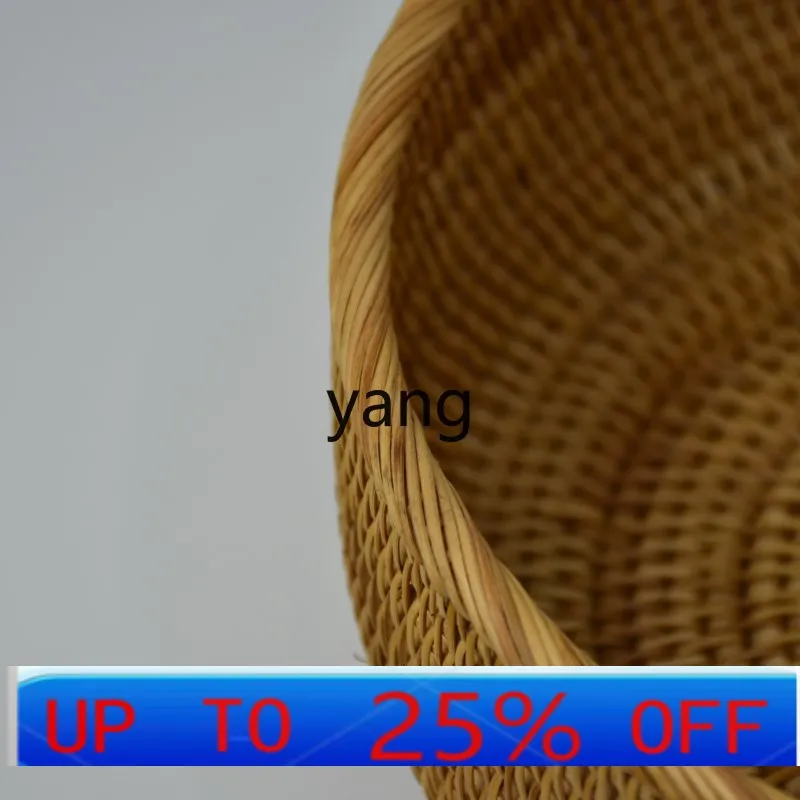 

LH rattan storage basket creative home snacks fruit plate desktop coffee table storage box