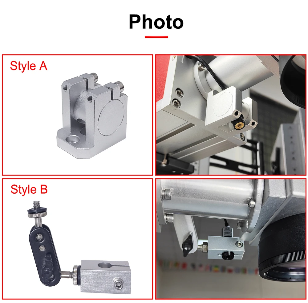 Hunst Laser Modul Rot Laser Locator Teil Werkzeuge Durchmesser 12mm Licht Halter für CO2 UV Faser Kennzeichnung Maschine – Detail 9
