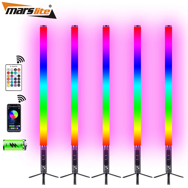 Led Wireless Battery Pixel Tube Full Color Tube Dj Light DMX Control For Stage Event Entertainment