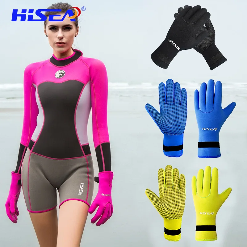 Diving gloves, warm, hand, snorkel, anti-scratch, diving, sports equipment