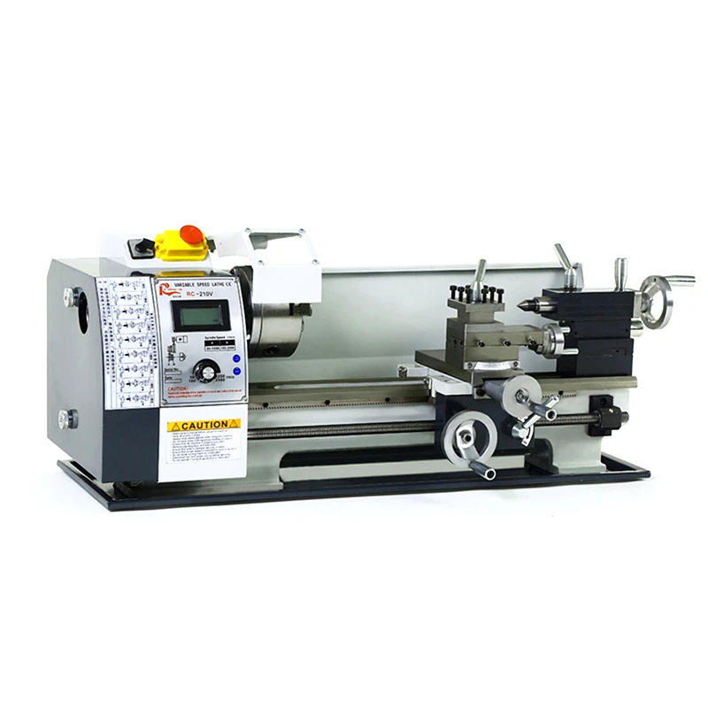WM210 Mini Semi-Automatic Metal Lathe 300-800mm Length Auto Threading CNC Machine for Precision Threading Workshops