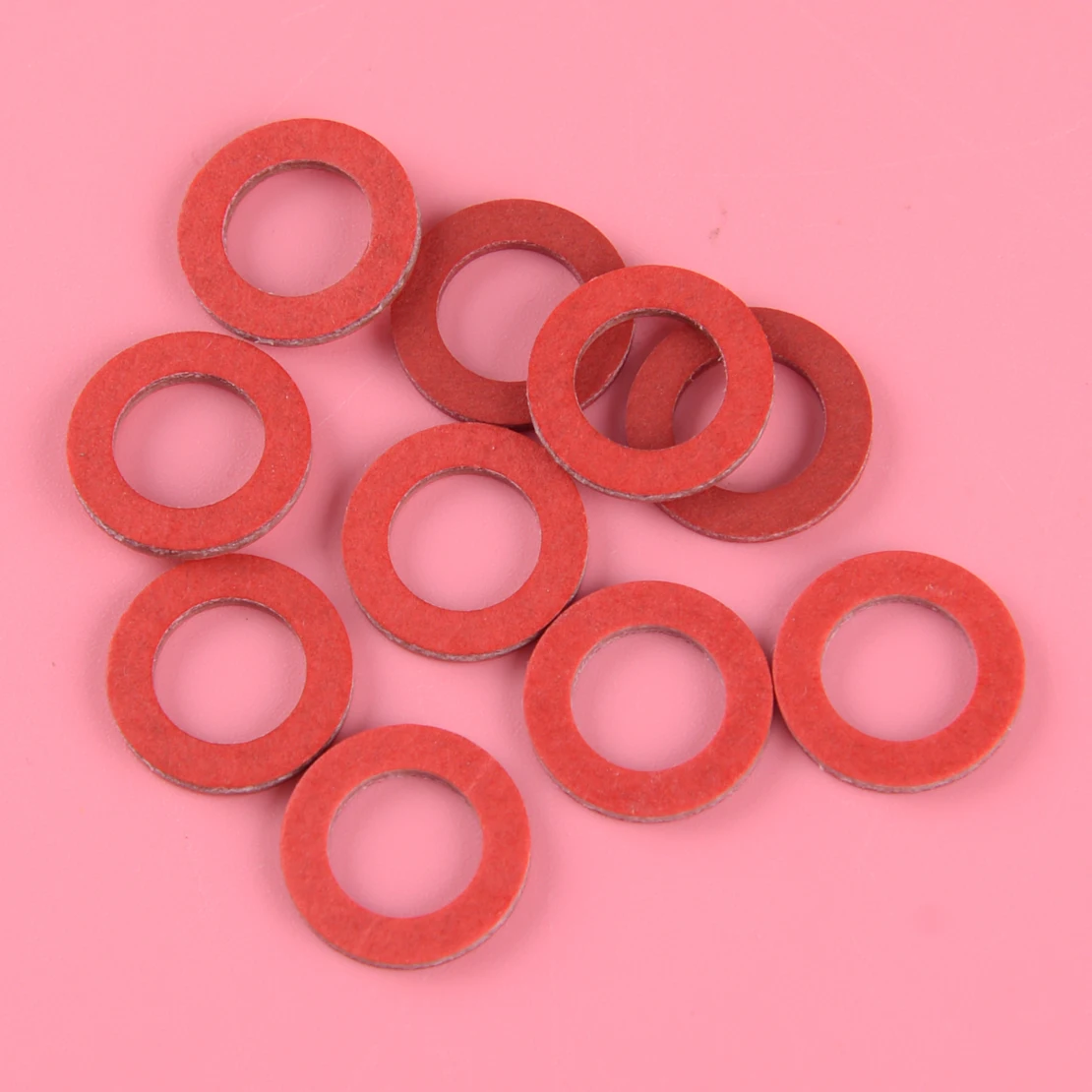 10pcs Plastic Lower Unit Oil Drain Screw Gasket Red Fit For Yamaha 90430-08020-00 90430-08003 Accessories