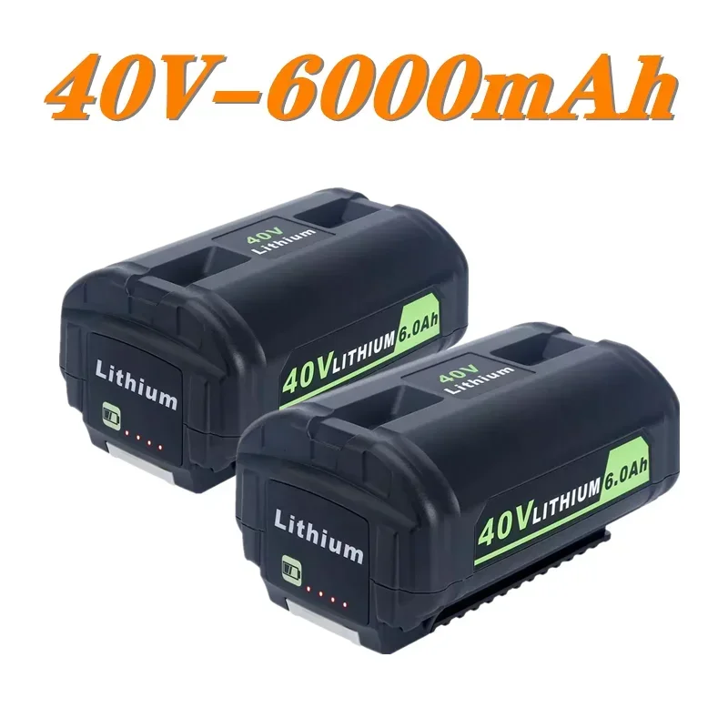 Li-ion Batterie Rechargeable Pour Ryobi 40V 6Ah OP4060 OP4050 OP4030 OP4026 RY40200 OP4040 RY40430 RY40770 RY40440 Outils