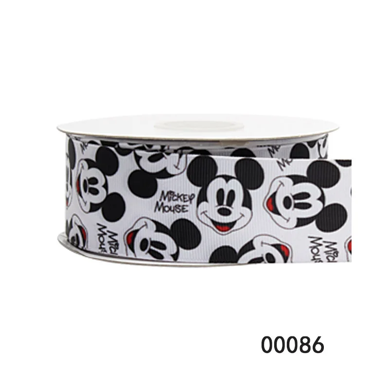 Disney 5Yards Mickey Mouse Printed Grosgrain Ribbon 25MM 38MM