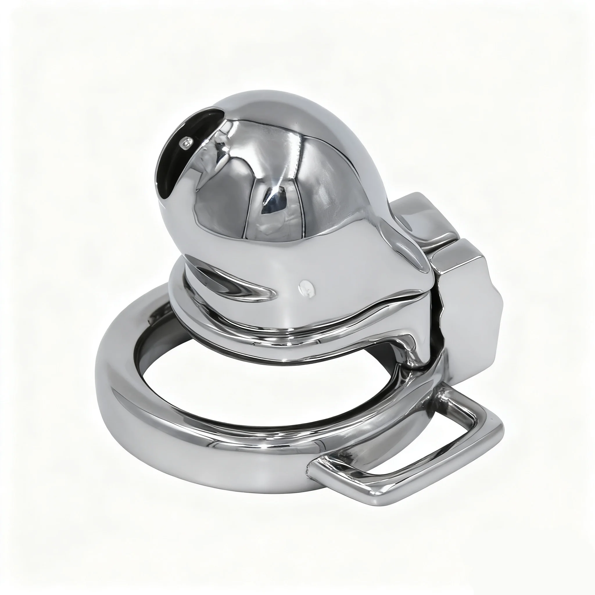 Discreet CB Male Chastity Device with Low Profile Support Belt, Penis Lock with Hidden Auxiliary Straps for Under-Clothing Wear