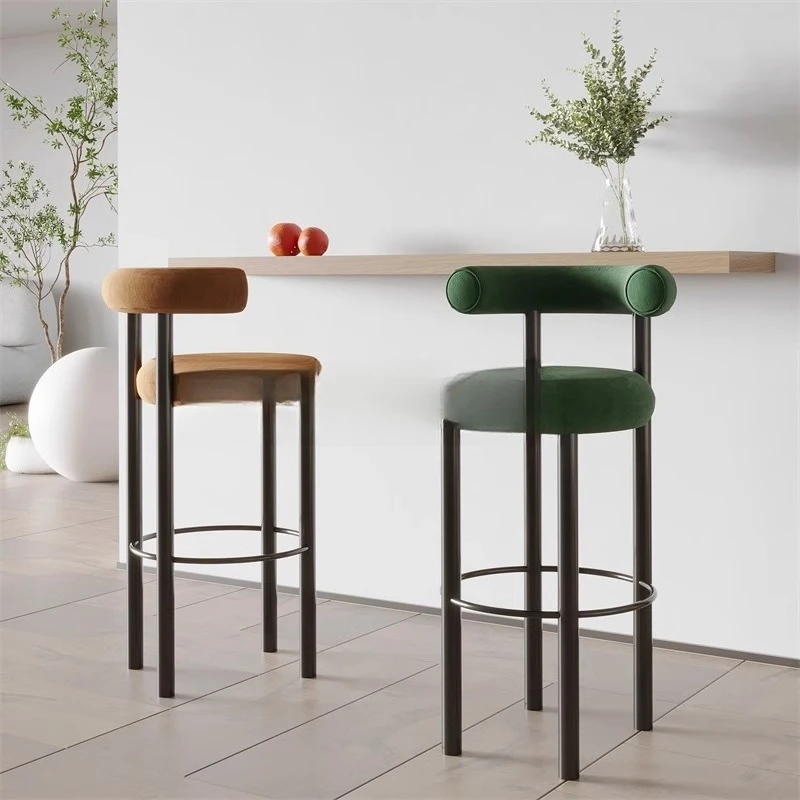 

Pedicure Ultralight Bar Stool Modern Luxury Designer Living Room Italian Unique Bar Stools Ancient Sturdy Muebles Furniture