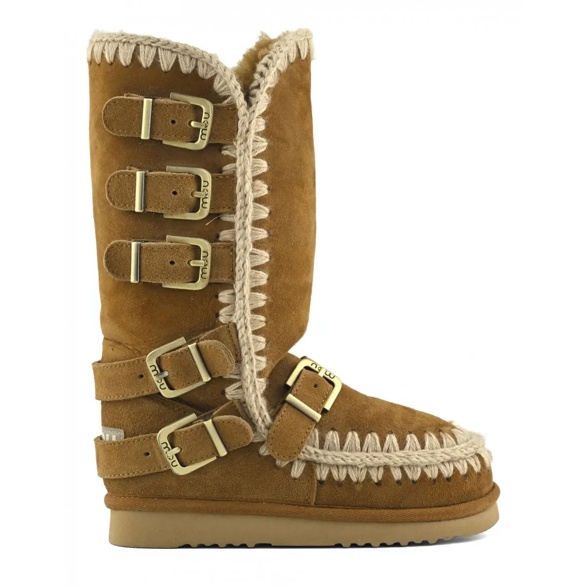 

women winter snow boots eskimo 40 Buckle Straps original sheepskin flats ladies fashionable wear-resistant tall boot