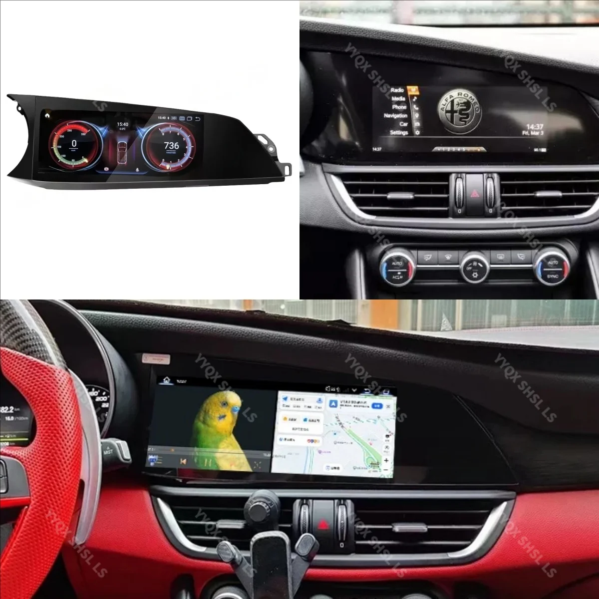 2026 Newest ’Android  for Alfa Romeo Stelvio Giulia Ram 2015-2020 GPS Navigation WIFI dsp 4G Apple Carplay Car Radio