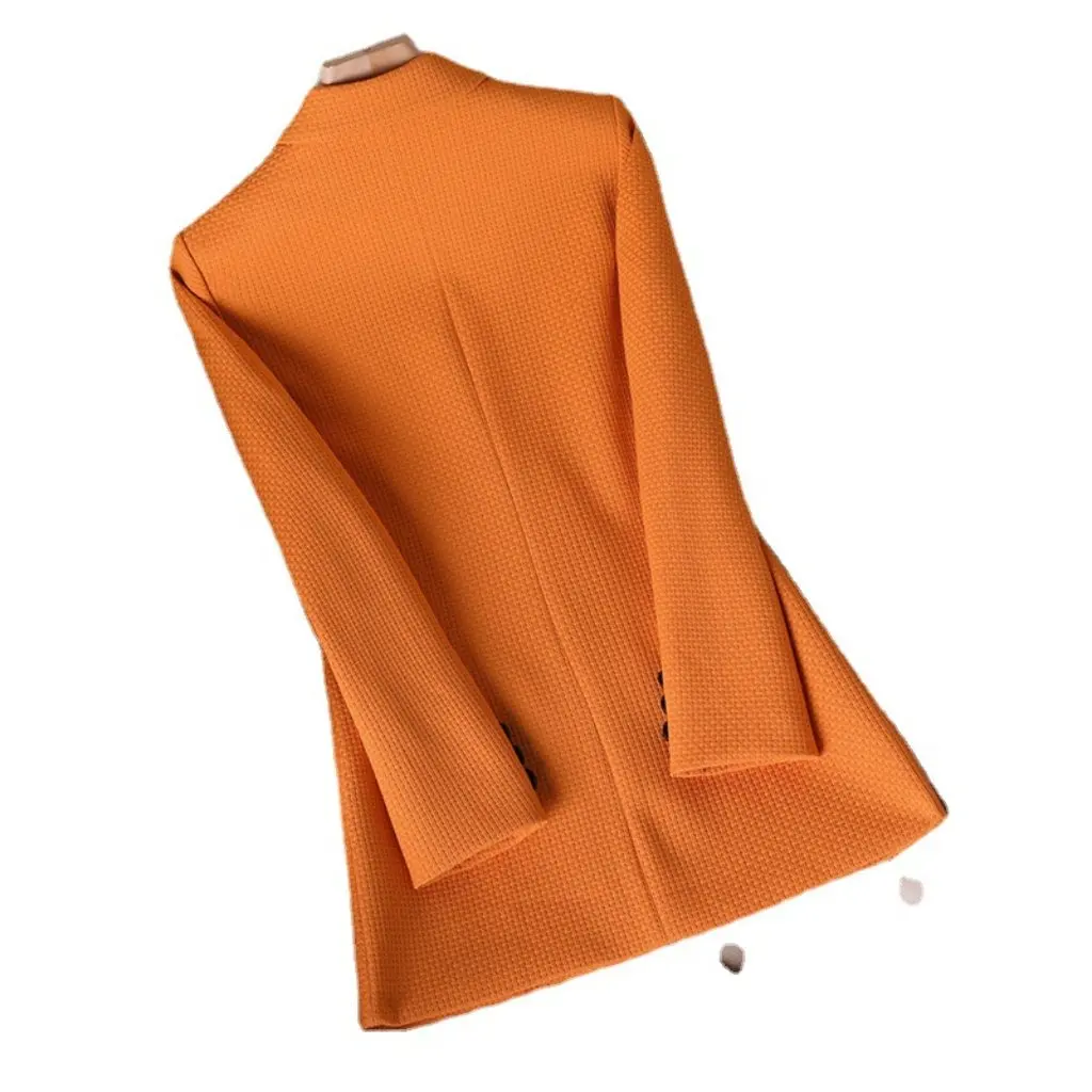 

Women's Orange Suit Jacket Casual Loose Fit Fashion Autumn Winter All-match Small Version Goddess Style
