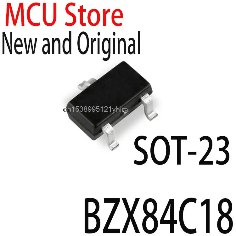 20PCS New and Original  SOT23 BZX84-C18 SOT-23 regulator 18V Y6 Zener diode Y6 BZX84C18