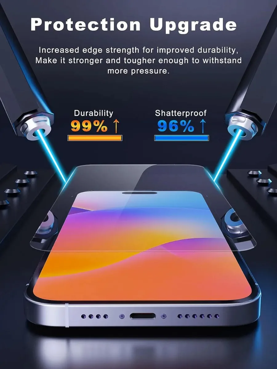 4Pcs Full Cover Protective Glass For iPhone 16 12 13 14 15 Pro Max 16e Screen Protector For iPhone 14 15 16 Plus Glass Film - view 5