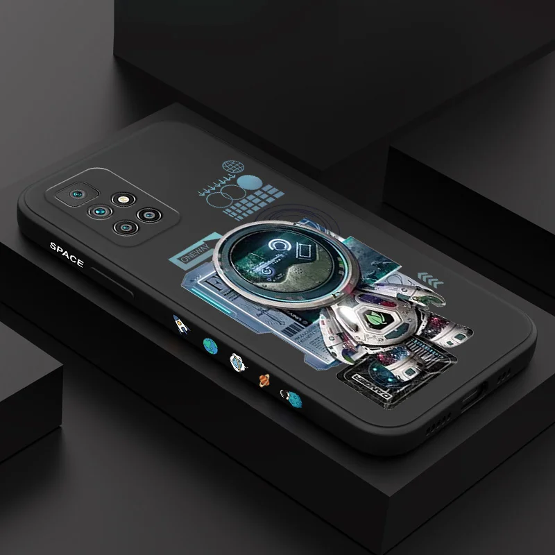 

Rusty Astronaut Phone Case For Xiaomi Redmi 13C 12 12C 10 10C 10A 9 9T 9A A1 Pro Plus 4G 5G Liquid Silicone Cover