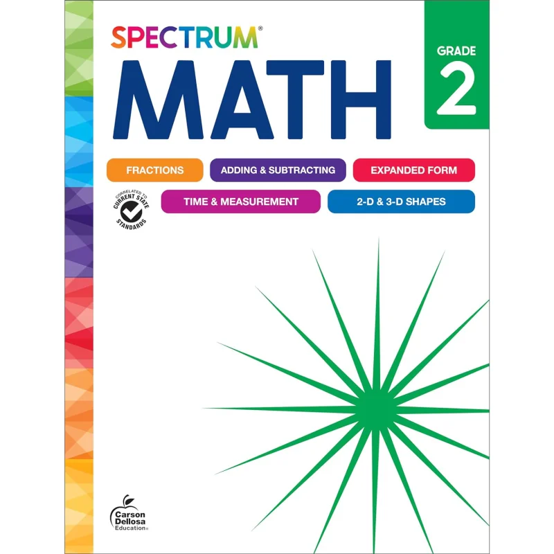 

Spectrum Math Workbook Grade 2 Spectrum Carson Dellosa Education 9781483871455 Book