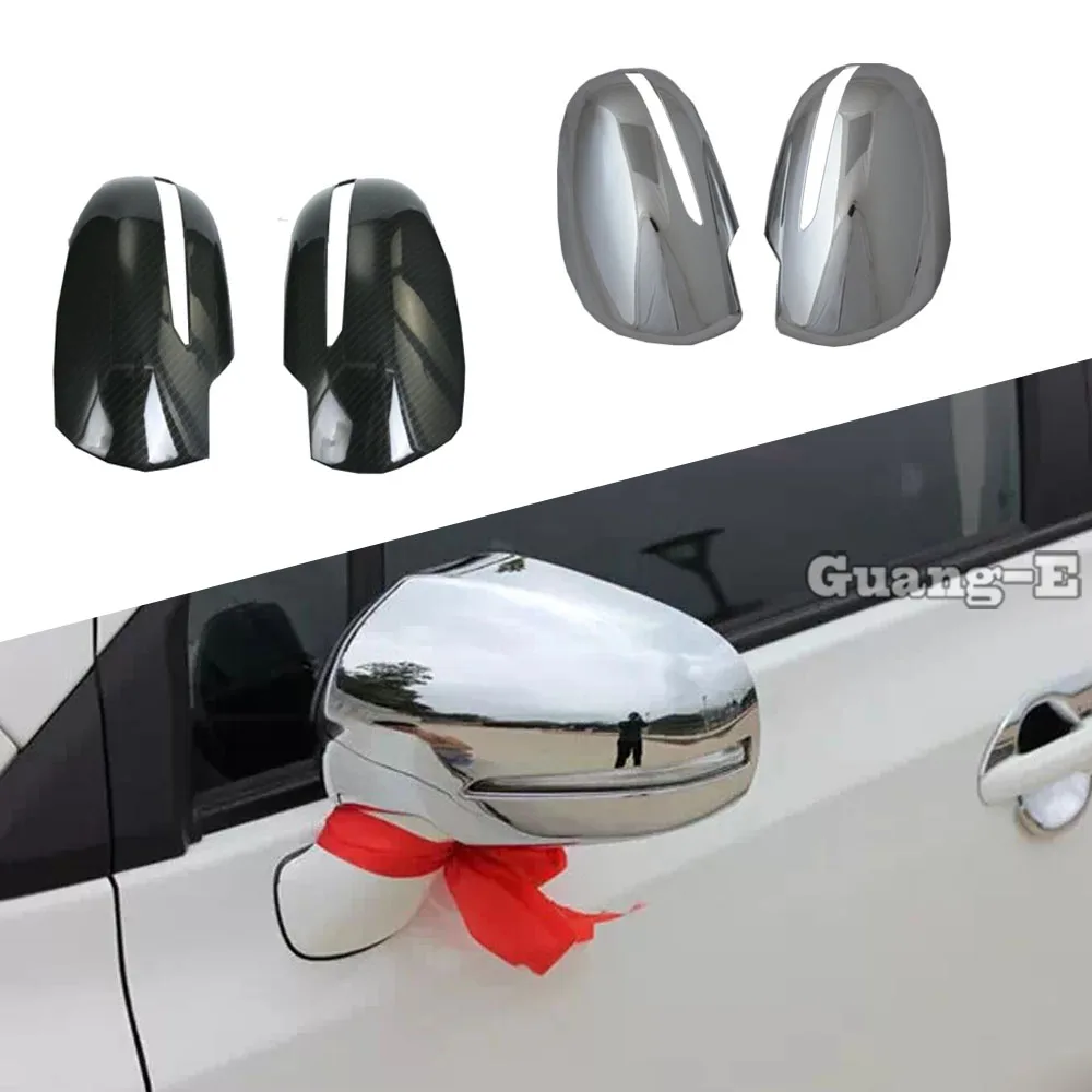 

For Suzuki S-cross Scross SX4 2014 2015 2016 2017 Car Styling Back Rear View Eyebrow Side Door Mirror Sticker Trim Frame 2PCs