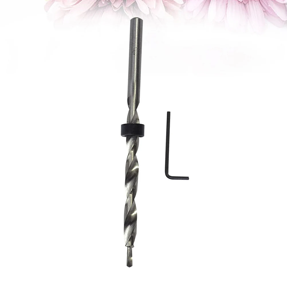 

Shank Drill Bits Countersink Wood Hole Reamer High Speed Steel Titanium Plated Golden Woodworking Sawdust Discharge