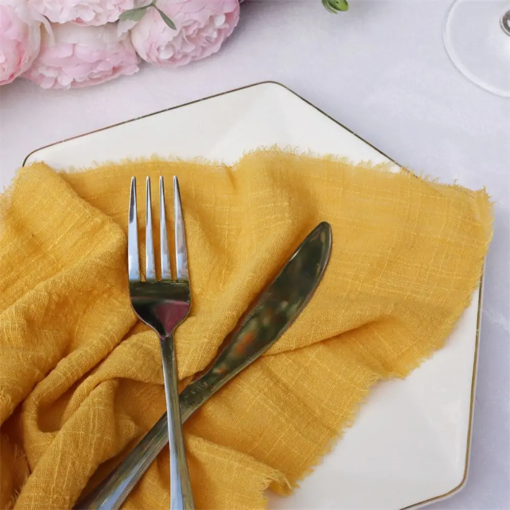 

Various Colors Thin Home Hotel Dinner Kitchen Table Decoration Banquet Napkin Design Mat Party Supply Tea Towels