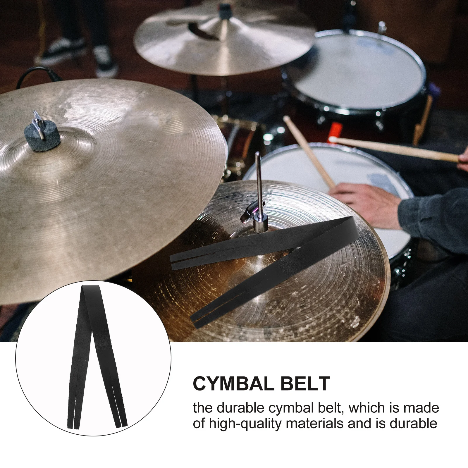 1 قطعة حزام الصنج المتين حزام جلد البقر الأسود خفيف الوزن المحمولة الصنج ملحق الممارسة المهنية حماية ثقب الصوت