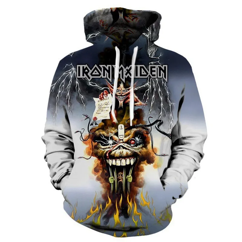 

Halloween Skeleton 3D Digital Print Hoodie Couple's Sweatshirt Men's Overhead Print Casual Style Long Sleeve Streetwear