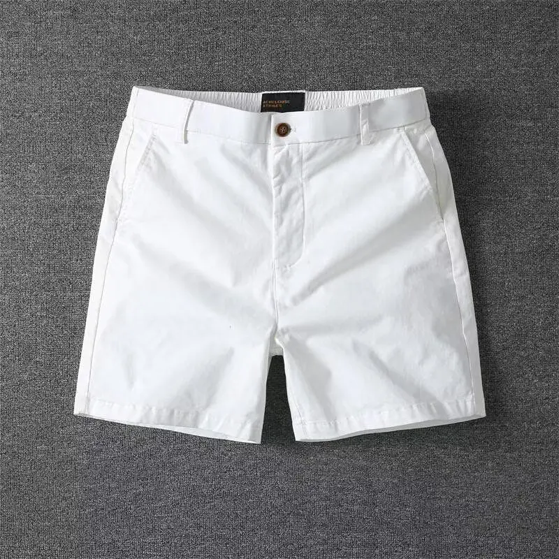 

Men's White Workwear Shorts Loose Overalls Summer Comfortable Nickel Shorts Outdoor Casual Sports Beach Short Dress Pants Men