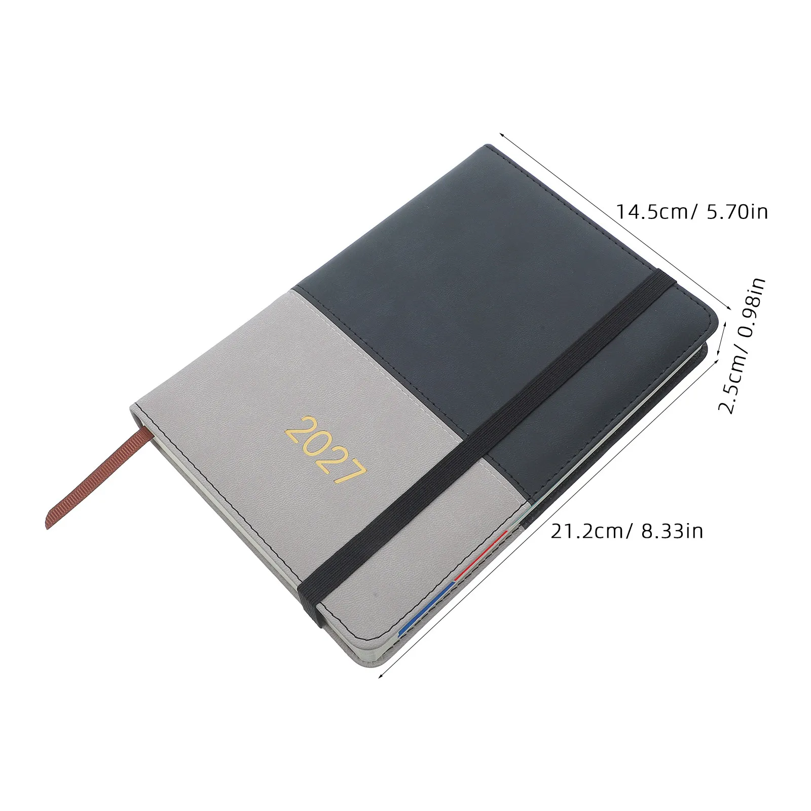 2027 Daily Appointment Book A5 Soft Cover Diary Planner Thick Paper School Student Organizer Daily Journal Calendar Business