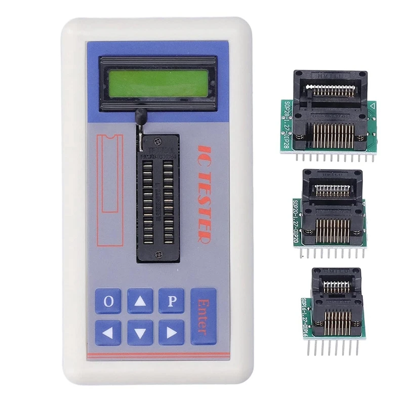 HOT-Integrated Circuit Tester, IC Transistor Capacitor Tester, Diode Checker Detector, With 5V 3.3V AUTO Mode