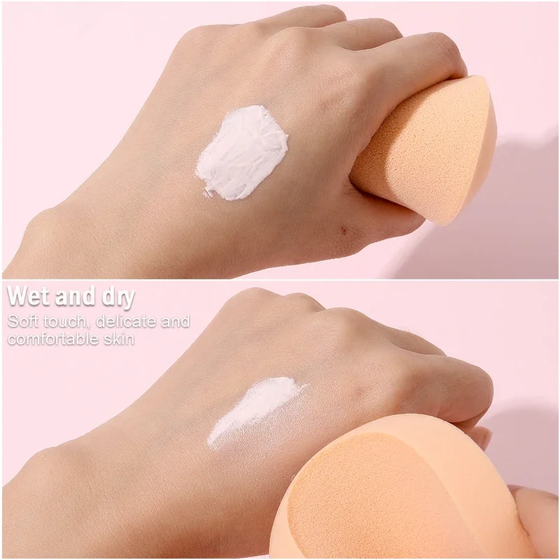 Puder do twarzy Puff Okrągły kształt Przenośny miękki puszek kosmetyczny Gąbka do makijażu Wet Dry Use Beauty Tools