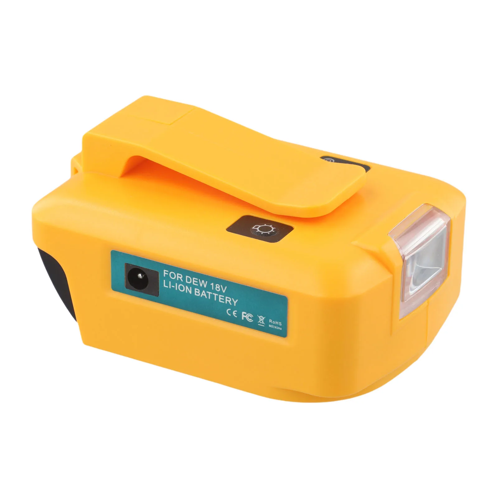 For DEWALT Tools Power Adapter Outdoor Lighting Show As The Picture Built-in Work Light Compatibility Assurance