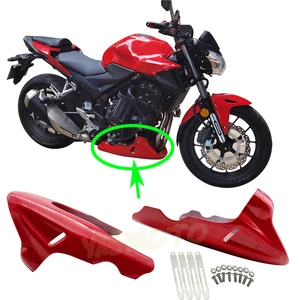 Bảo vệ bảo vệ động cơ xe máy, dưới mũ trùm đầu, Belly Pan Corenice cho Honda CB400F CB190R CB400 VTEC 400 10 Doanh số chính CB 400 Cainting - №9